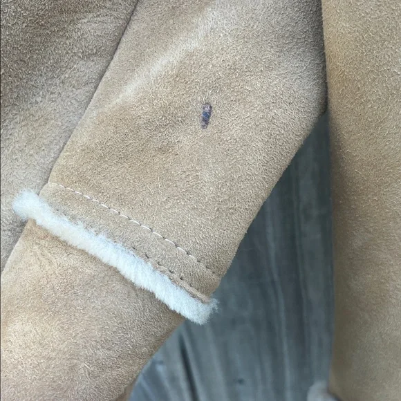 Vintage Sawyer of Napa Men's Tan Shearling Jacket Size 38 - Picture 14 of 16